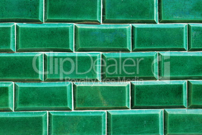 Green antique mosaics background