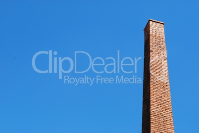 Old brick tower chimney from a old factory