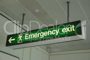 Emergency exit signal