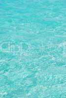 Blue and translucid ocean water from Maldives