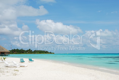 Maldives beach and island