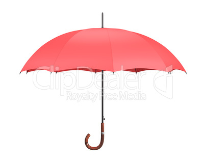 Open Red Umbrella