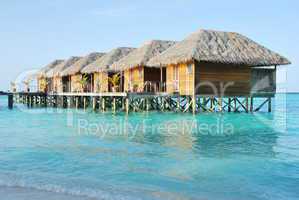 Water villas in Maldives
