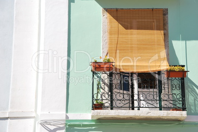 Lisbon's traditional window balcony