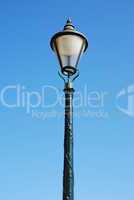 Vintage lamp post (blue sky background)