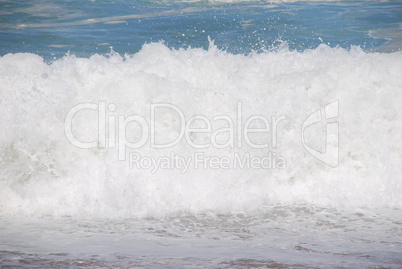 White beautiful ocean wave