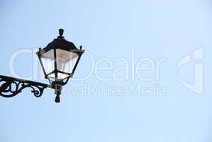 Old lantern with sky background