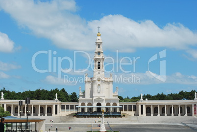 View of the Sanctuary of Fatima, in Portugal