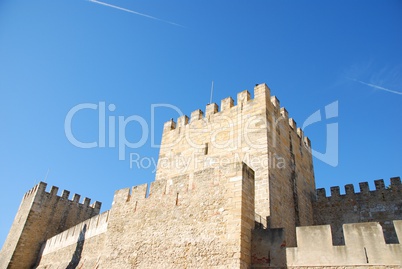 Sao Jorge Castle in Lisbon, Portugal