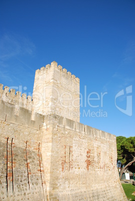 Sao Jorge Castle in Lisbon, Portugal