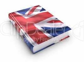 Book covered with British flag