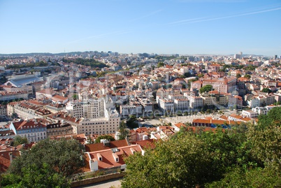 Cityscape of Lisbon in Portugal