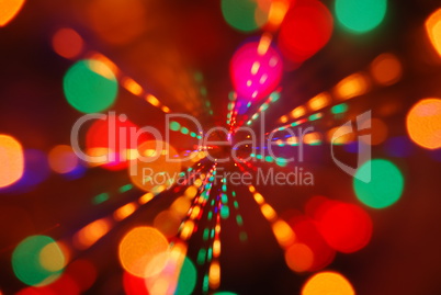 Christmas lights glowing (blur motion background)