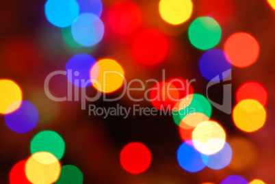 Christmas lights glowing (blur motion background)