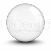 Crystal ball. clipping path included.