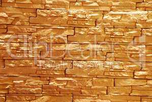 Unshaped stone wall (illuminated)