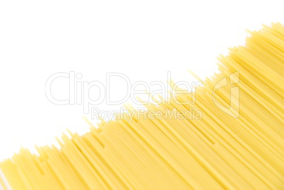 Spaghetti pasta on white