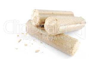 Briquettes and granulated firewood