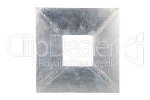 Metallic photo-frame on white