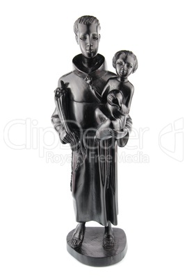 Blackwood statue of Saint Anthony and Jesus