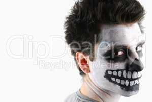 Creepy skeleton guy (Carnival face painting)