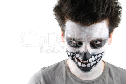 Creepy skeleton guy (Carnival face painting)