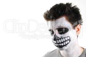 Creepy skeleton guy (Carnival face painting)