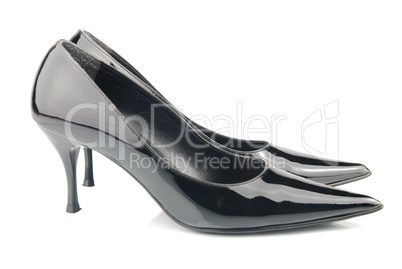 Shiny high heel female shoes