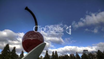 Cherry on a spoon