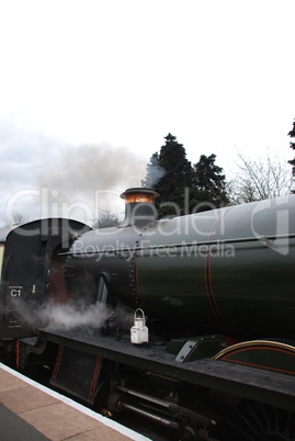 Antique steam train
