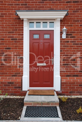 Red brick house (entrance detail)