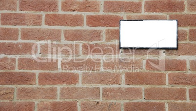 Brick wall billboard