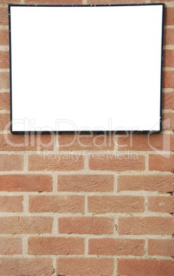 Brick wall billboard