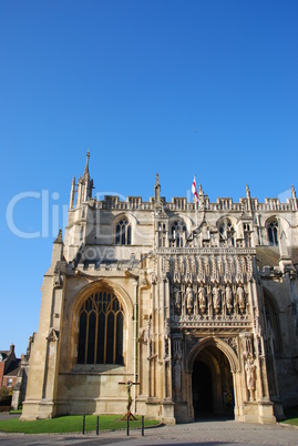 Entrance of Gloucester Cathedral (sculptures detail)