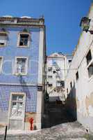 Abandoned residential building/alley in Lisbon