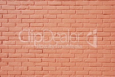 Salmon brick wall