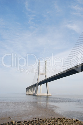 Vasco da Gama Bridge in Lisbon, Portugal