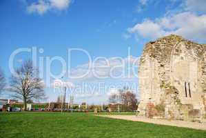 St Oswald's Priory ruins in Gloucester