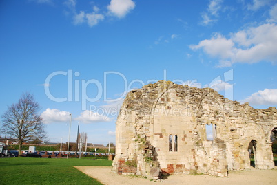 St Oswald's Priory ruins in Gloucester