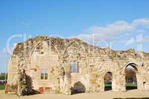 St Oswald's Priory ruins in Gloucester