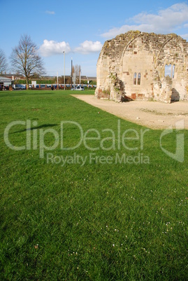 St Oswald's Priory ruins in Gloucester