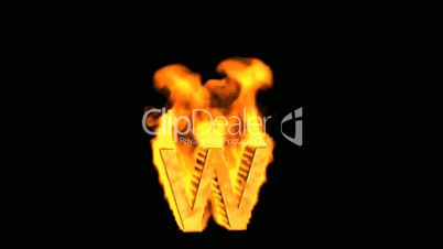 fire alphabet w.