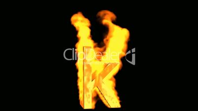 fire alphabet k.
