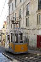 Bica elevator tram in Lisbon, Portugal