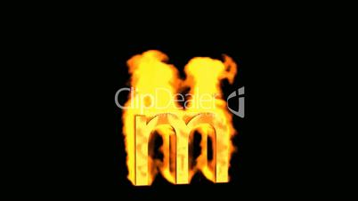 fire letter m.