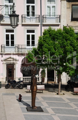 Fernando Pessoa statue in Lisbon