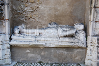 Manueline tomb in Lisbon, Portugal