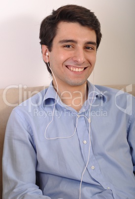 Man listening to music