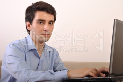 Man surfing the web
