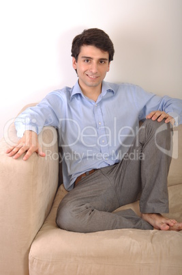 Man sitting on the couch
